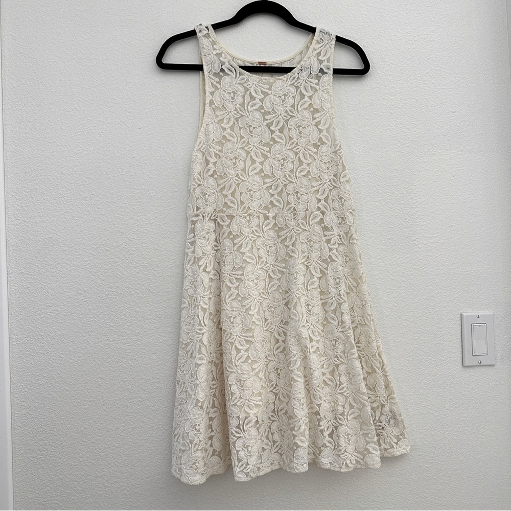 Free People Miles of Lace Sleeveless Dress S/P